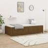 Day Bed Honey Brown 80x200 cm Solid Wood Pine Colour honey brown Size 80 x 200 cm 