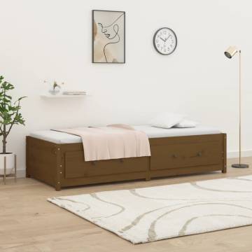 Day Bed Honey Brown 80x200 cm Solid Wood Pine - Versatile Design