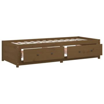 Day Bed Honey Brown 80x200 cm Solid Wood Pine - Versatile Design