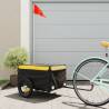 Bike Trailer Black & Yellow - 30 kg Iron | HipoMarket UK