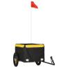 Bike Trailer Black & Yellow - 30 kg Iron | HipoMarket UK