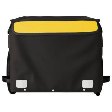 Bike Trailer Black & Yellow - 30 kg Iron | HipoMarket UK