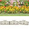 Gold Lawn Edgings - 17 pcs, 10 m Durable Garden Borders