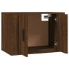 Wall-Mounted TV Cabinets - 3 Pcs Brown Oak | Hipo Market