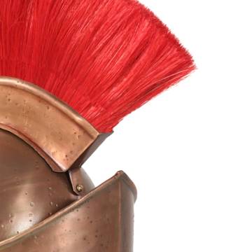 Greek Warrior Helmet Antique Replica - LARP Copper Steel