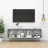 Wall-mounted TV Cabinet Concrete Grey 37x37x142.5 cm Engineered Wood Colour concrete grey Quantity in Package 1 Height 142.5 cm 