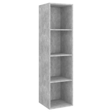 Wall-Mounted TV Cabinet - Concrete Grey, 37x37x142.5 cm