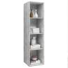 Wall-Mounted TV Cabinet - Concrete Grey, 37x37x142.5 cm