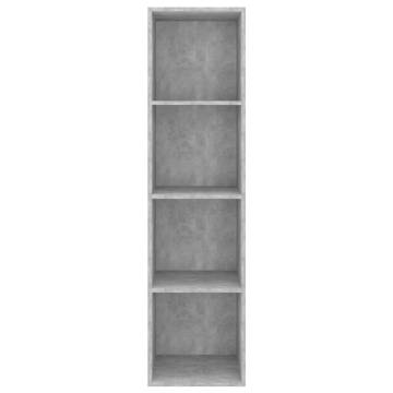 Wall-Mounted TV Cabinet - Concrete Grey, 37x37x142.5 cm