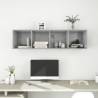 Wall-Mounted TV Cabinet - Concrete Grey, 37x37x142.5 cm