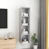 Wall-Mounted TV Cabinet - Concrete Grey, 37x37x142.5 cm