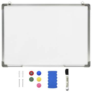 Magnetic Dry-erase Whiteboard 70x50 cm - Ideal for Home & Office