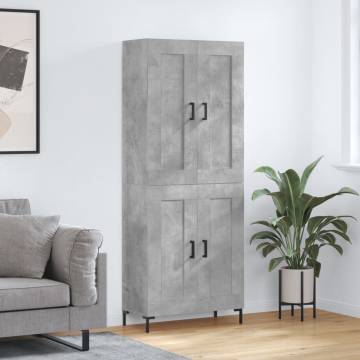 Highboard Concrete Grey - Stylish Storage Solution | HipoMarket