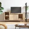 Stylish TV Cabinet Sonoma Oak - 100x35x55 cm Engineered Wood