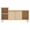 Stylish TV Cabinet Sonoma Oak - 100x35x55 cm Engineered Wood