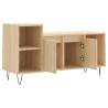 Stylish TV Cabinet Sonoma Oak - 100x35x55 cm Engineered Wood