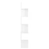 Stylish White Corner Shelf - 20x20x127.5 cm | HipoMarket