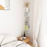 Stylish White Corner Shelf - 20x20x127.5 cm | HipoMarket