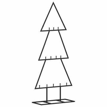 Stylish 60 cm Black Metal Christmas Tree for DIY Decoration