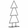 Stylish 60 cm Black Metal Christmas Tree for DIY Decoration