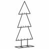 Stylish 60 cm Black Metal Christmas Tree for DIY Decoration