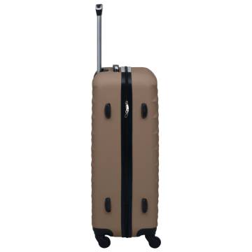 Brown ABS Hardcase Trolley Set - 2 pcs | Hipomarket UK