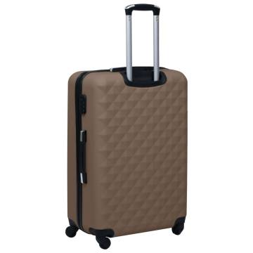 Brown ABS Hardcase Trolley Set - 2 pcs | Hipomarket UK