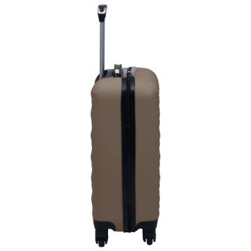 Brown ABS Hardcase Trolley Set - 2 pcs | Hipomarket UK