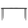 Garden Dining Table Black 160x80 cm - Stylish Outdoor Elegance