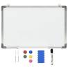 Magnetic Dry-erase Whiteboard White 50x35 cm Steel Size 50 x 35 cm 