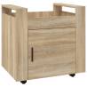 Desk Trolley Sonoma Oak - Stylish & Functional Office Storage