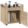 Desk Trolley Sonoma Oak - Stylish & Functional Office Storage