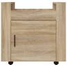 Desk Trolley Sonoma Oak - Stylish & Functional Office Storage