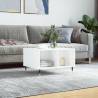 Coffee Table High Gloss White 60x50x36.5 cm Engineered Wood Colour high gloss white Quantity in Package 1 