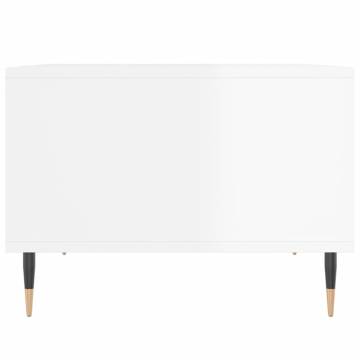 High Gloss White Coffee Table - Stylish & Durable Design