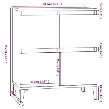 Sideboard Grey Sonoma | 60x35x70 cm Engineered Wood