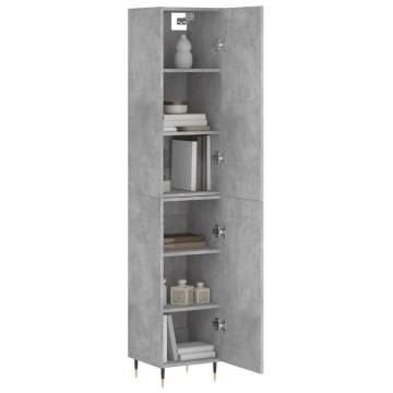 Highboard Concrete Grey - Stylish & Durable Storage Solution