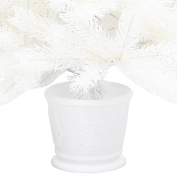 90 cm Pre-lit White Christmas Tree with Ball Set | HipoMarket