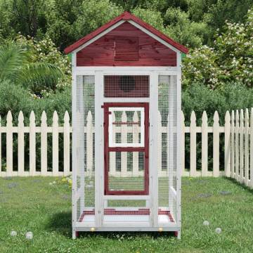 Bird House Mocha - Large Solid Pine Aviary for Your Birds