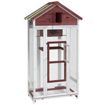 Bird House Mocha - Large Solid Pine Aviary for Your Birds