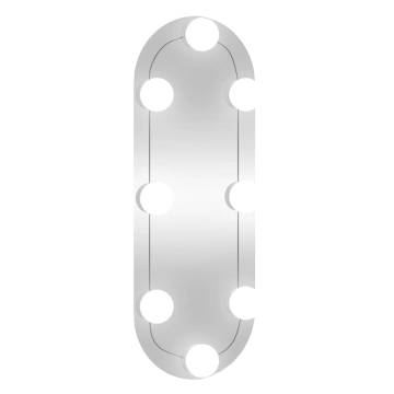 LED Wall Mirror with Contemporary Design | 15x40 cm Oval