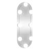 LED Wall Mirror with Contemporary Design | 15x40 cm Oval