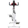 Compact Exercise Training Bike with Pulse Sensors - White & Red