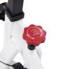 Compact Exercise Training Bike with Pulse Sensors - White & Red