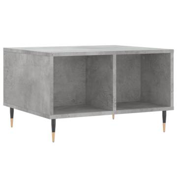 Elegant Concrete Grey Coffee Table - 60x50x36.5 cm