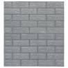 3D Wallpaper Bricks Self-Adhesive - 40 pcs Anthracite