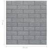 3D Wallpaper Bricks Self-Adhesive - 40 pcs Anthracite