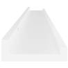 White Wall Shelves Set of 4 - 100x9x3 cm | HipoMarket