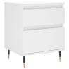 Stylish White Bedside Cabinets - Set of 2 | Hipomarket UK