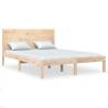 Solid Wood Pine Bed Frame 140x200 cm for Ultimate Comfort